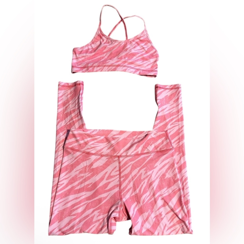 Scorpio Sol Pink Zebra Print Activewear Set